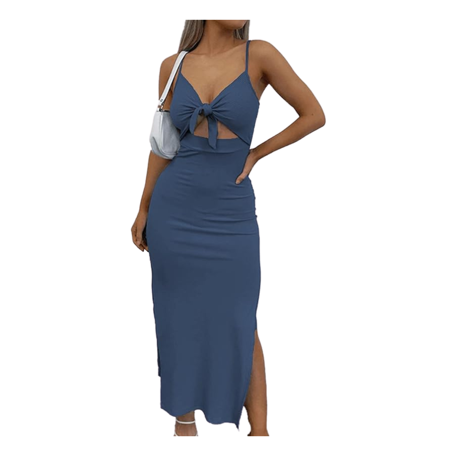 Tie Knot Bodycon Maxi Dress