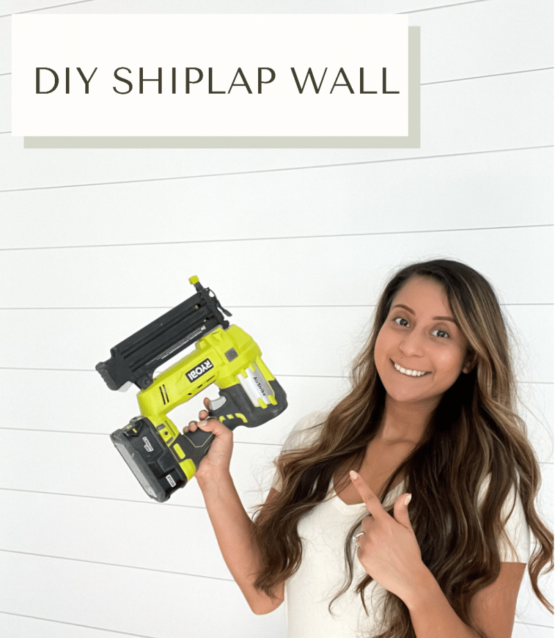 DIY Shiplap Wall